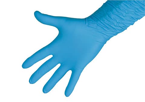 Перчатки нитриловые Milkmaster, 30см, размеры L,XL